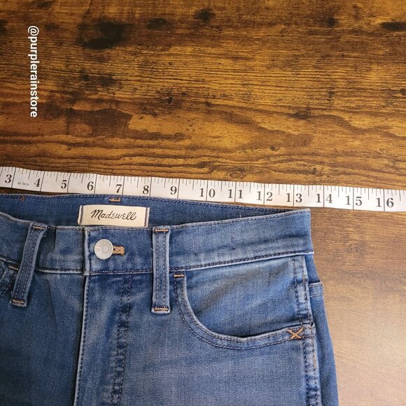 Madewell Jeans Sz 26 Jegging 10" High Rise Tummy Control Medium Light Wash AA618 - Picture 8 of 13